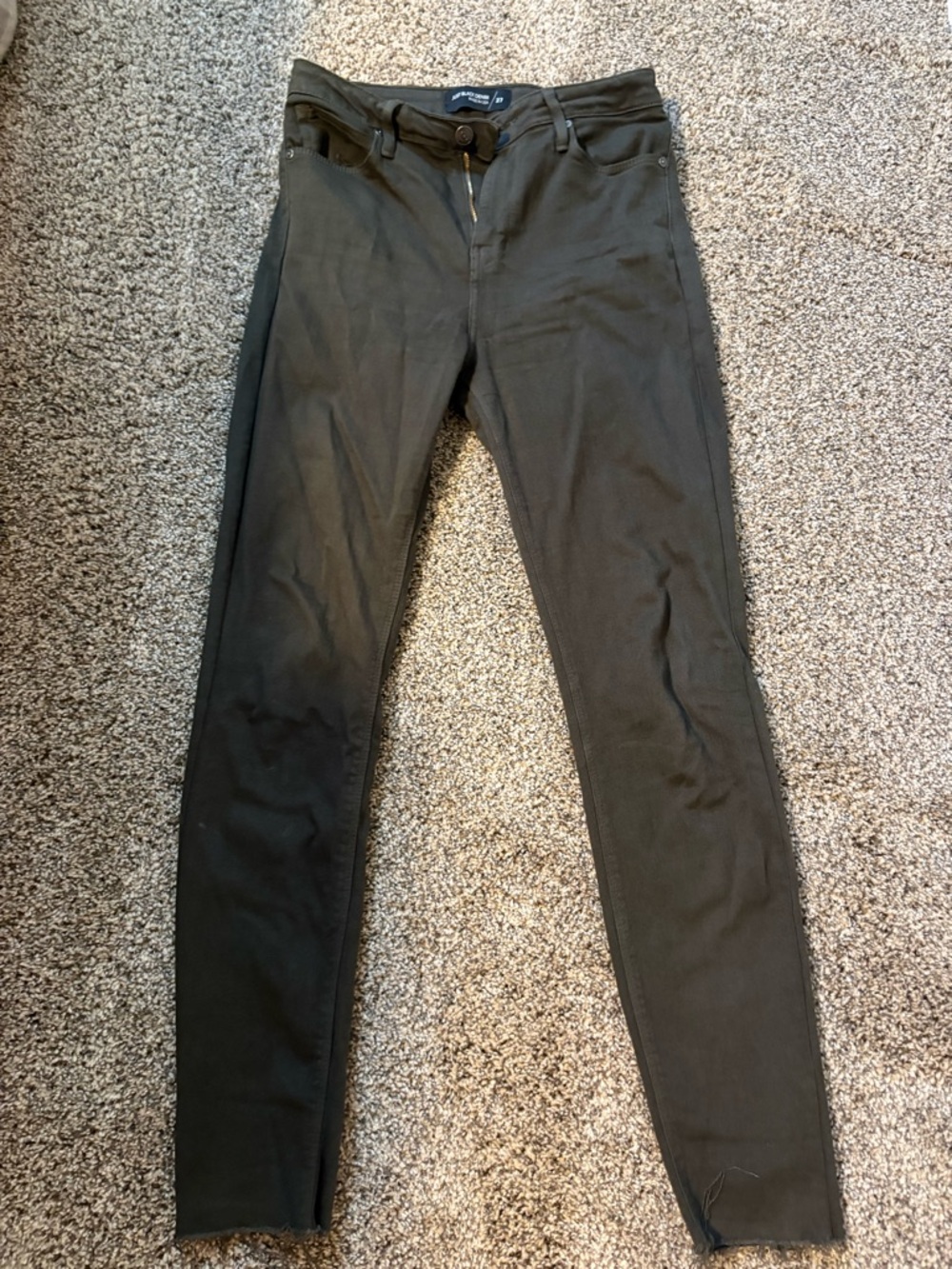 Dark Olive Skinny Jeans